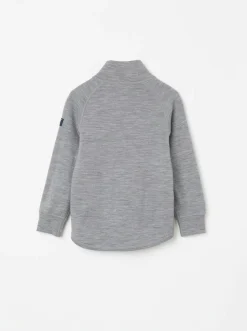 Jakke ullfrotté merino