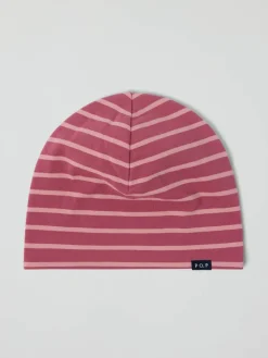 Jerseylue fleecefôret stripete