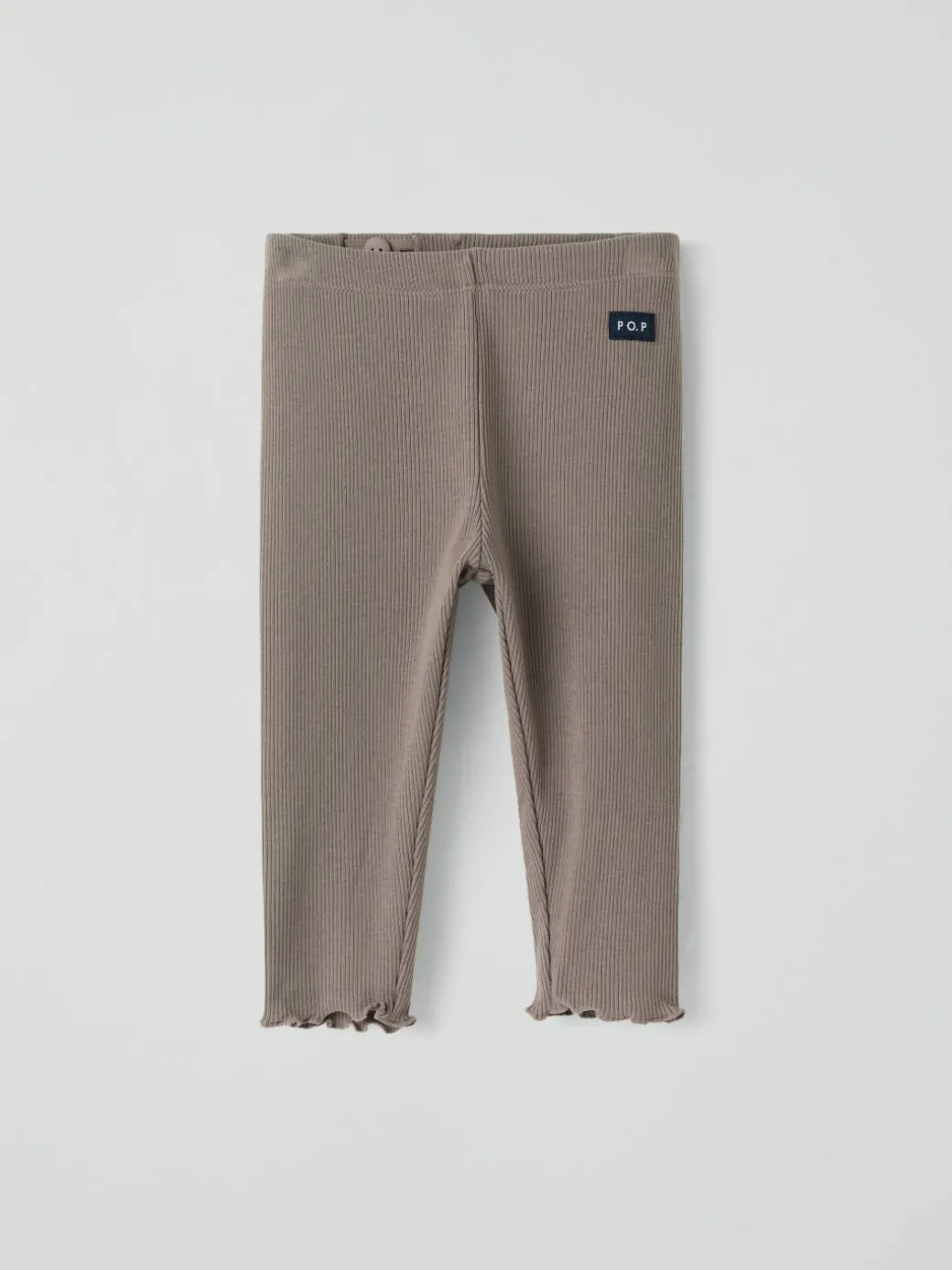 Ribbestrikket tights